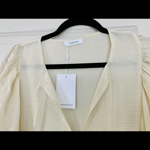 COPY - Anine Bing cream silk dress, Large NWOT - Picture 3 of 10